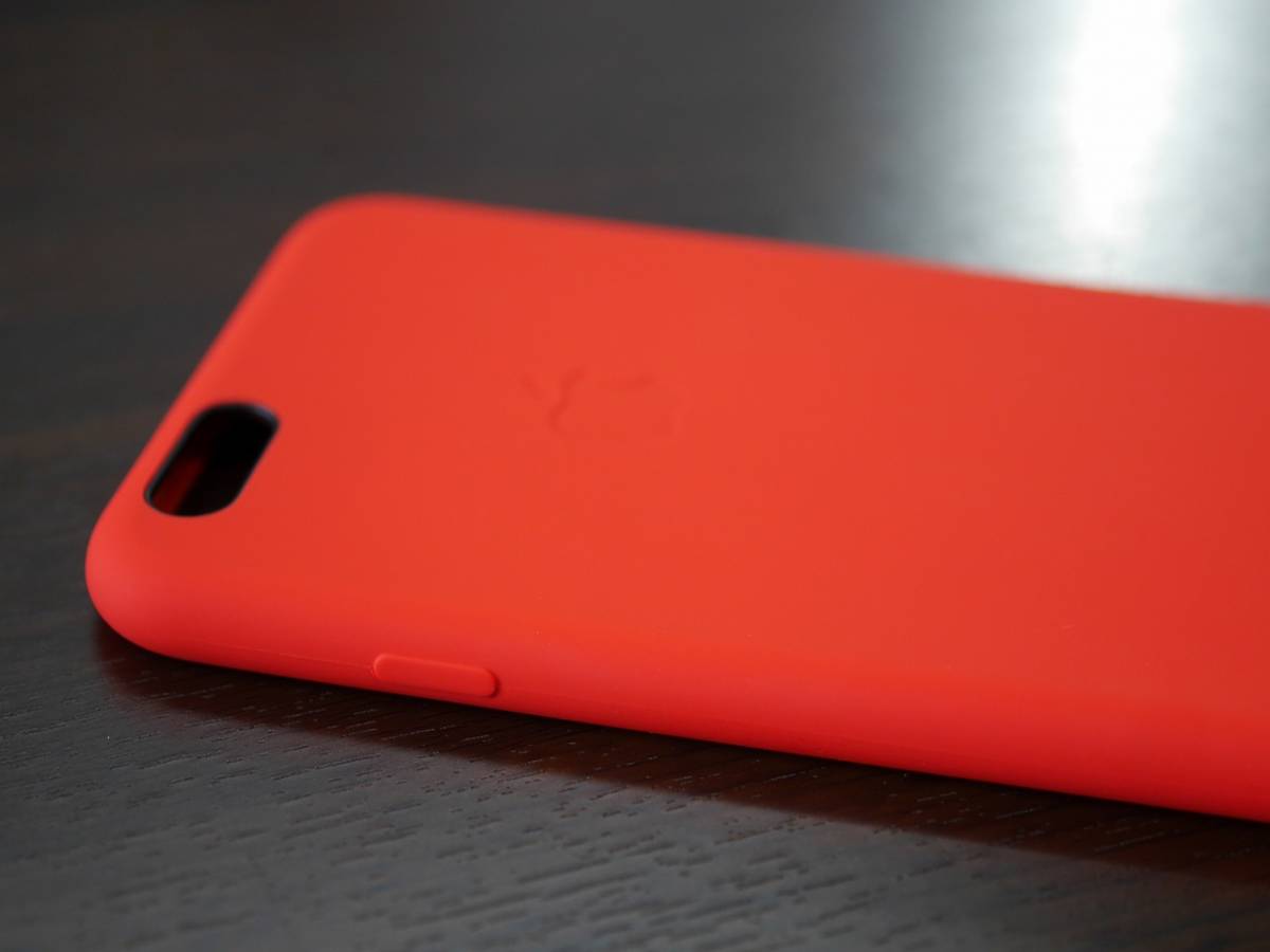 Apple Japan純正品☆ iPhone 6s Plus シリコンケース/PRODUCT RED_画像4