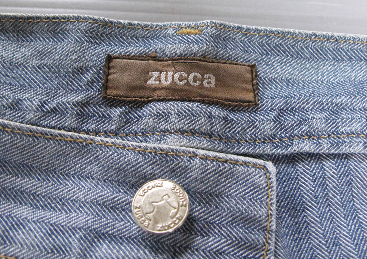 ズッカ ZUCCA：春夏 七分丈 デニム パンツ M （ エイネット ZUCCA Ladie's Denim Pants M _画像5