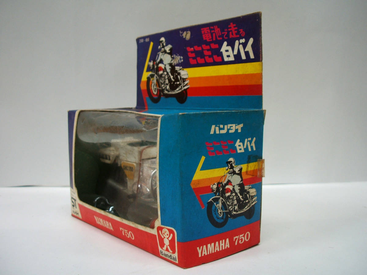  старый Bandai Mini Mini мотополиция YAMHA750