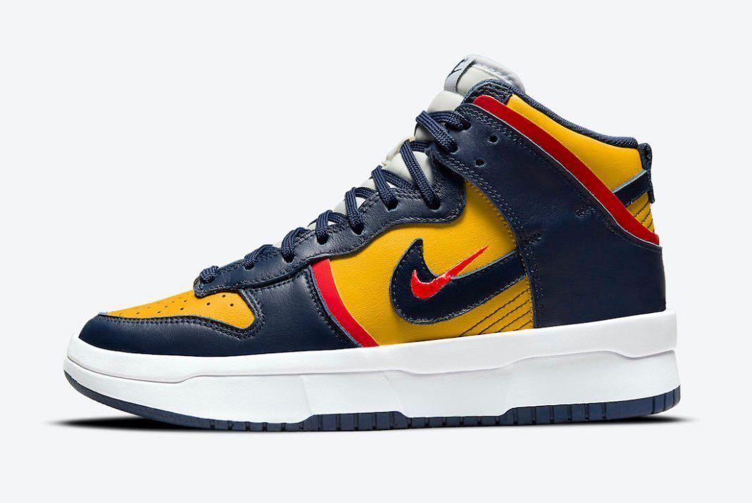 【新品箱付き】21AW 22 新作 新品 NIKE ナイキ DUNK HIGH UP VARSITY MAIZE スニーカー 靴 くつ 即決早い者勝ち_画像2