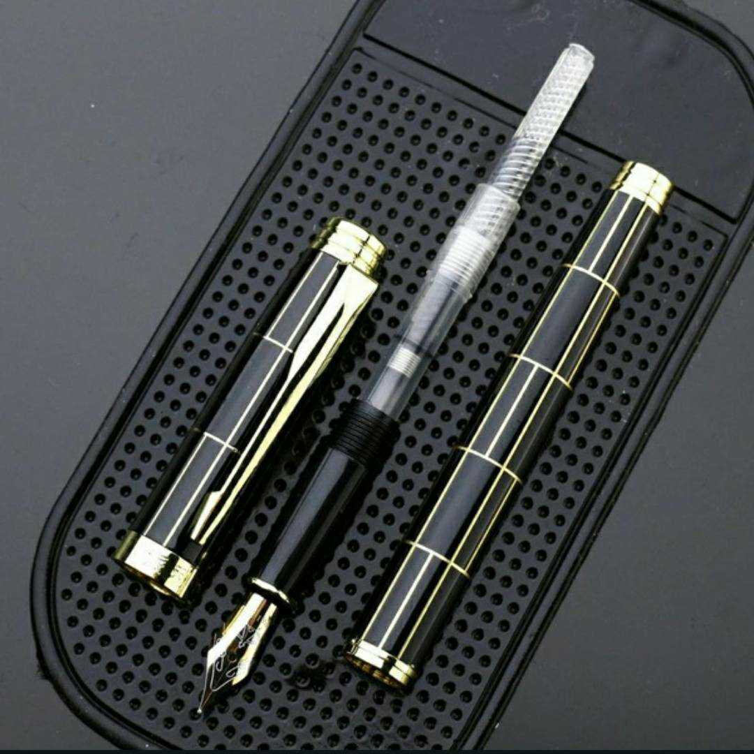  new goods ultra elegant fountain pen writing implements pen black base 