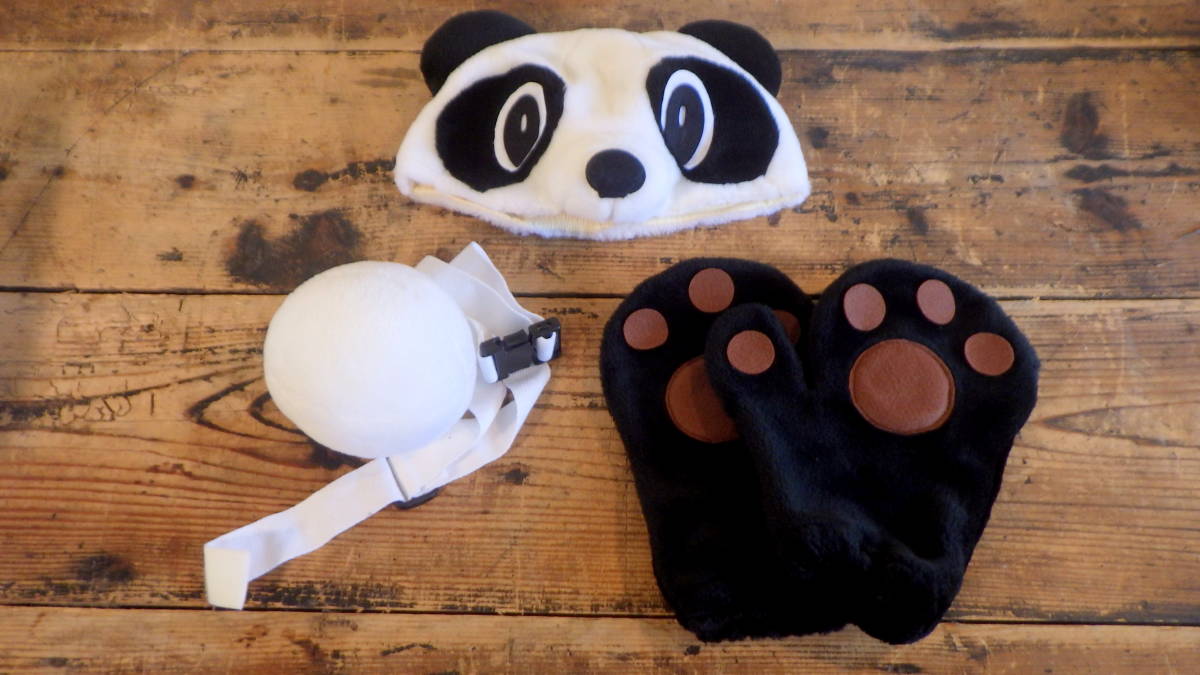  Panda костюм костюм мульт-героя / лучший шляпа перчатки . хвост 4 позиций комплект JAKUETSUjaketsu пакет имеется костюмированная игра 