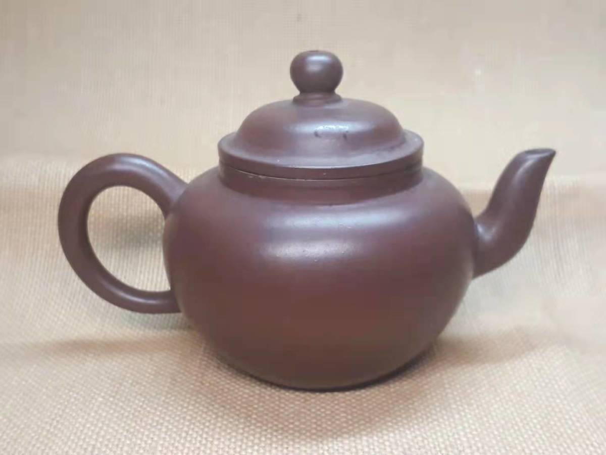 宜興窯 紫砂茶壺 在銘 煎茶道具 勺水注之吉