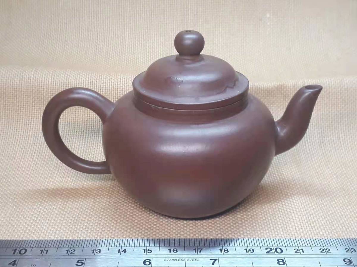 宜興窯 紫砂茶壺 在銘 煎茶道具 勺水注之吉_画像7