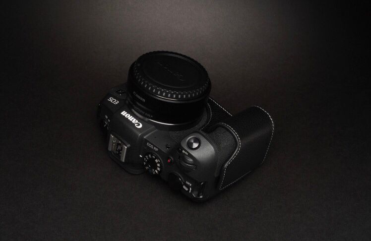 新品 本革カメラケース キャノン Canon RP用 ブラック - 1