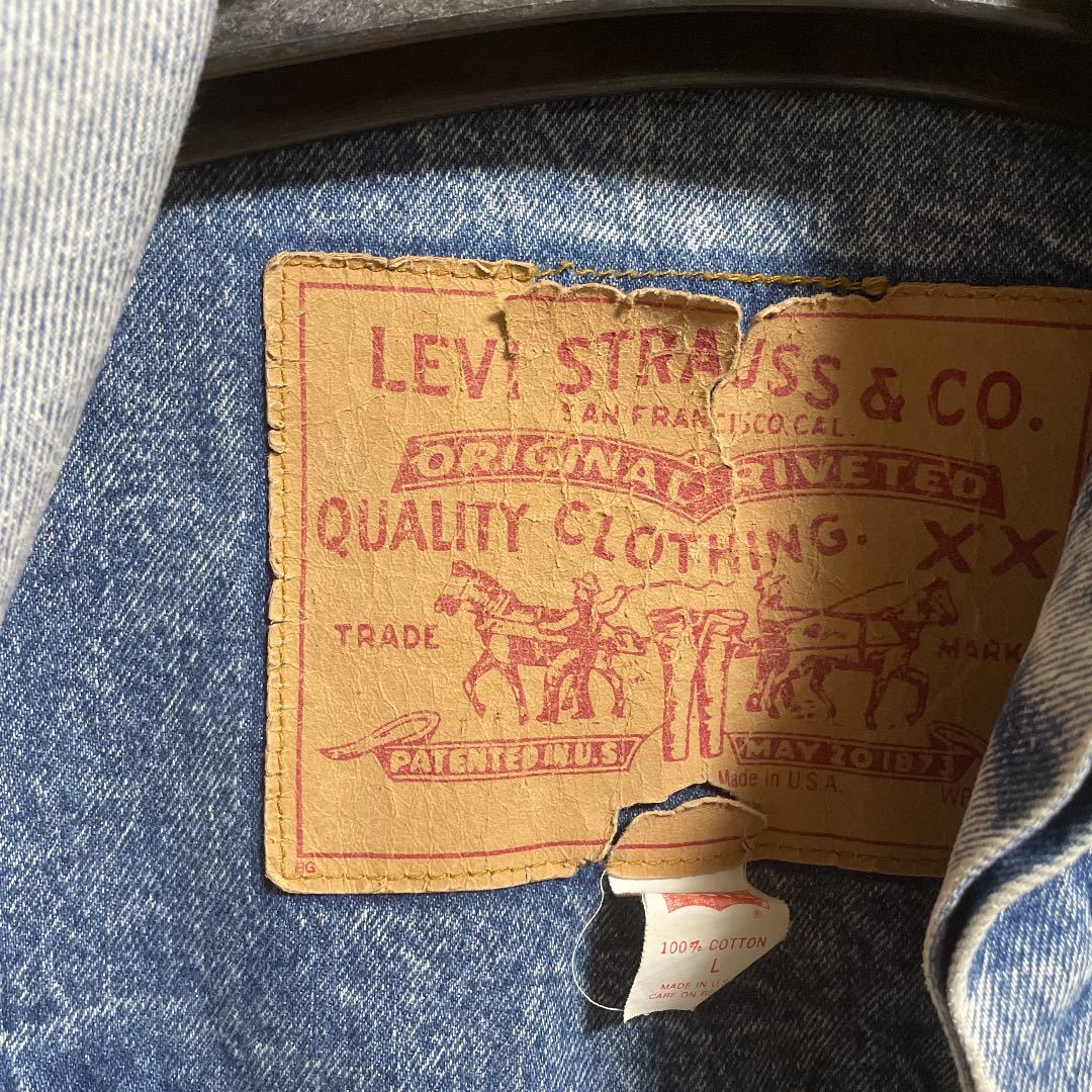 ヴィンテージ 赤タグ LEVI'S 80's デニムジャケット Gジャン｜PayPayフリマ