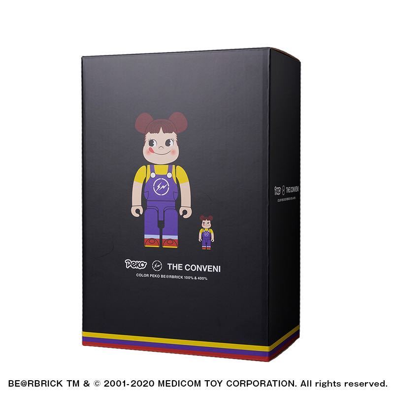 2 kind 4 body set new goods domestic regular goods MILKY THE CONVENI PEKO BE@RBRICK fragmentdesign 100% & 400% Peko-chan Bearbrick Fujiwara hirosi