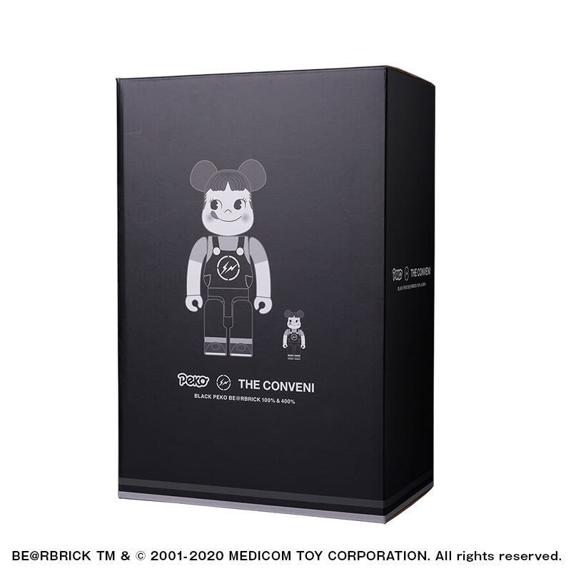 2 kind 4 body set new goods domestic regular goods MILKY THE CONVENI PEKO BE@RBRICK fragmentdesign 100% & 400% Peko-chan Bearbrick Fujiwara hirosi