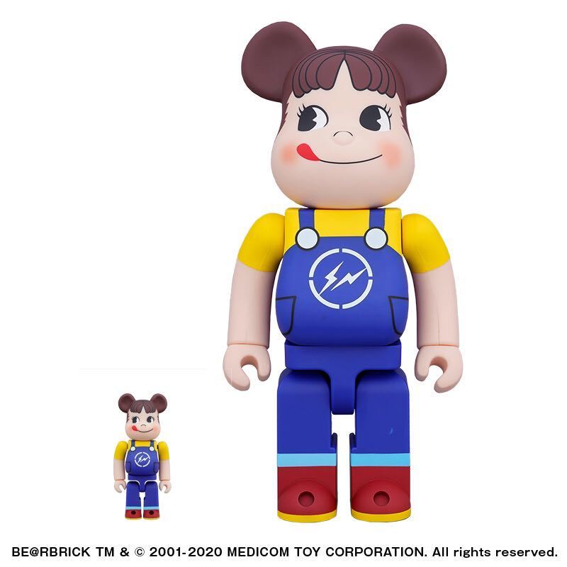 2 kind 4 body set new goods domestic regular goods MILKY THE CONVENI PEKO BE@RBRICK fragmentdesign 100% & 400% Peko-chan Bearbrick Fujiwara hirosi