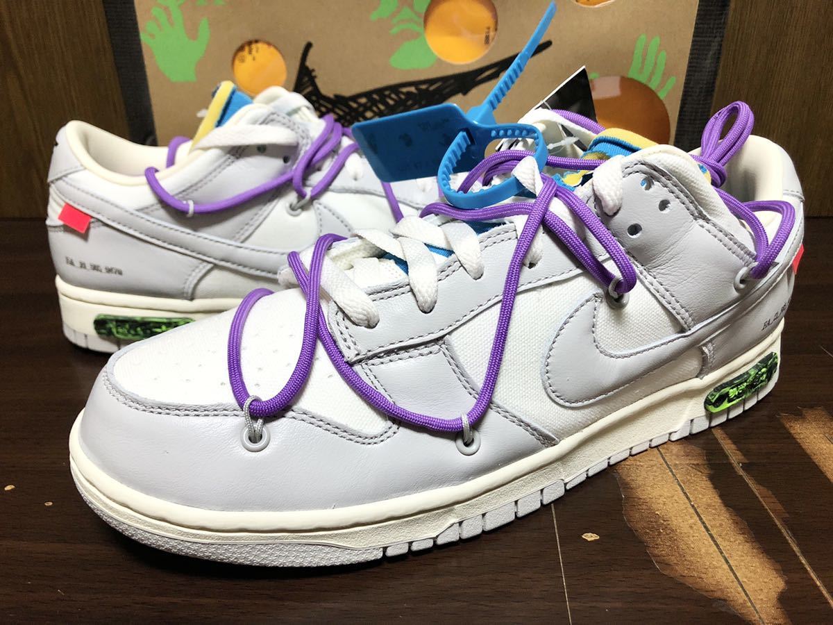 トレンドトレンドNIKE×OFF WHITEオフホワイトDUNK LOW OF 50