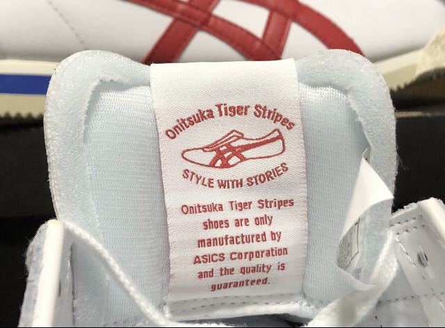 19年製 Onitsuka Tiger CORSAIR オニツカタイガー タイガー コルセア ASICS アシックス【D713L-0123】天然皮革 レザー LEATHER 26.0センチ_画像8