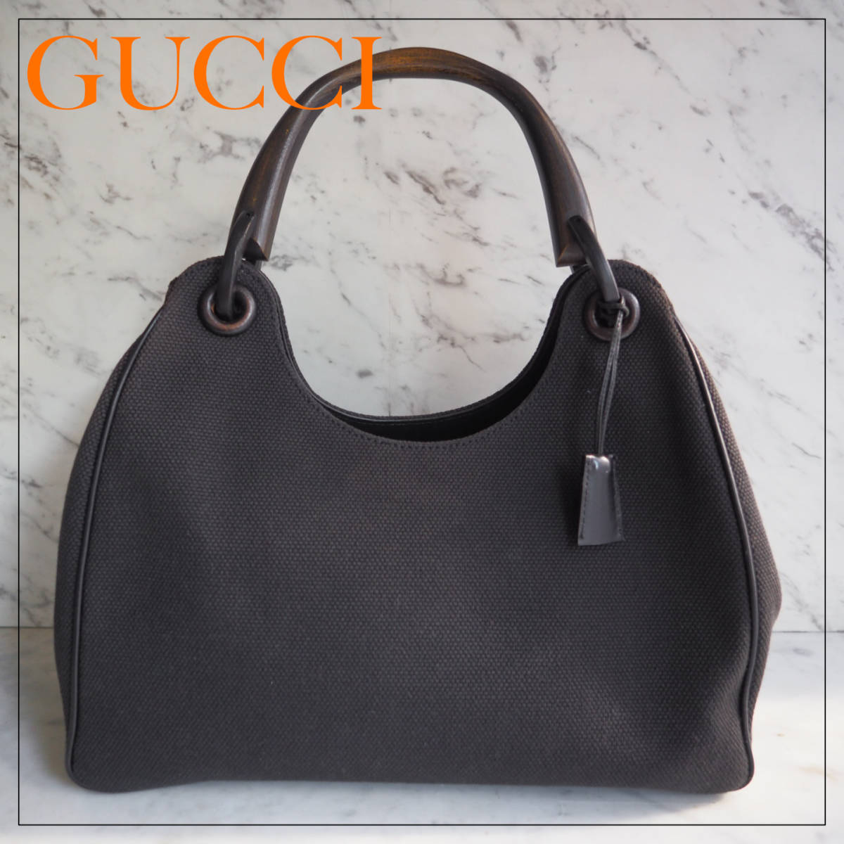 GUCCI グッチ ワンショルダーバッグ トートバッグ ハンドバッグ ブラック-