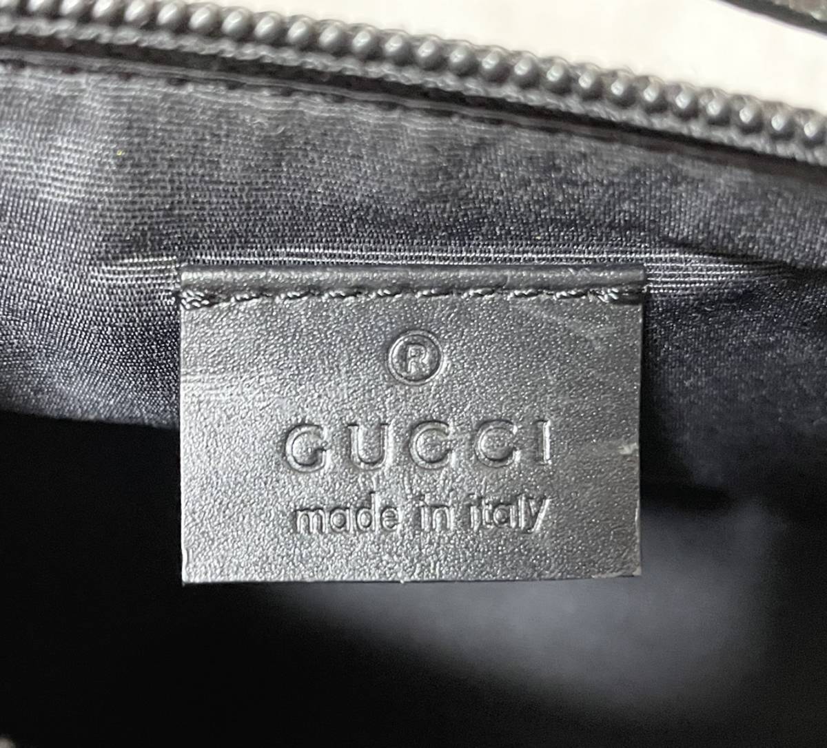 美品 イタリア製 GUCCI グッチ GGキャンバス×レザー ハンドバッグ