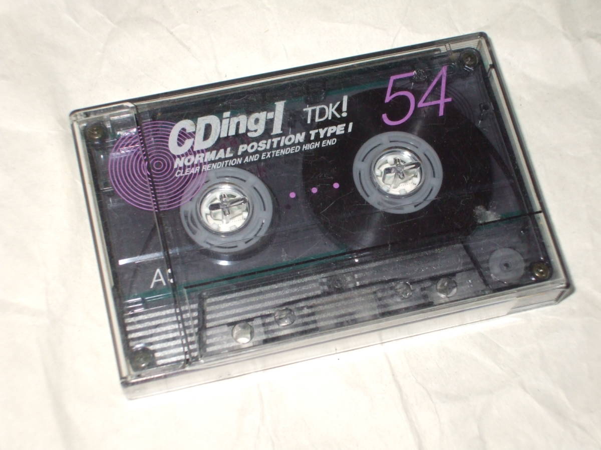 使用済み 中古 カセットテープ TDK CDing1 ノーマル 54分 Type1 No.3550 全国一律送料無料 1本 当店限定販売 爪あります