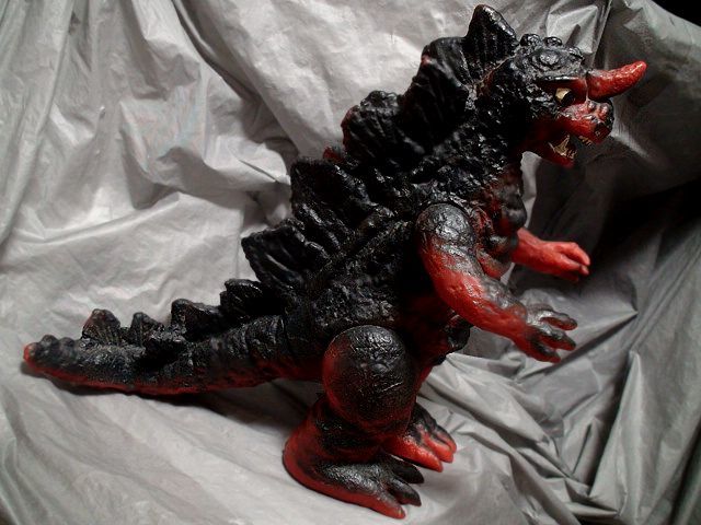 オリジナル怪獣⑤当時物 ソフビ 人形 特大キングゴジラ の パチ オリジナル怪獣⑤当時物 ソフビ 人形 特大キングゴジラ の パチ