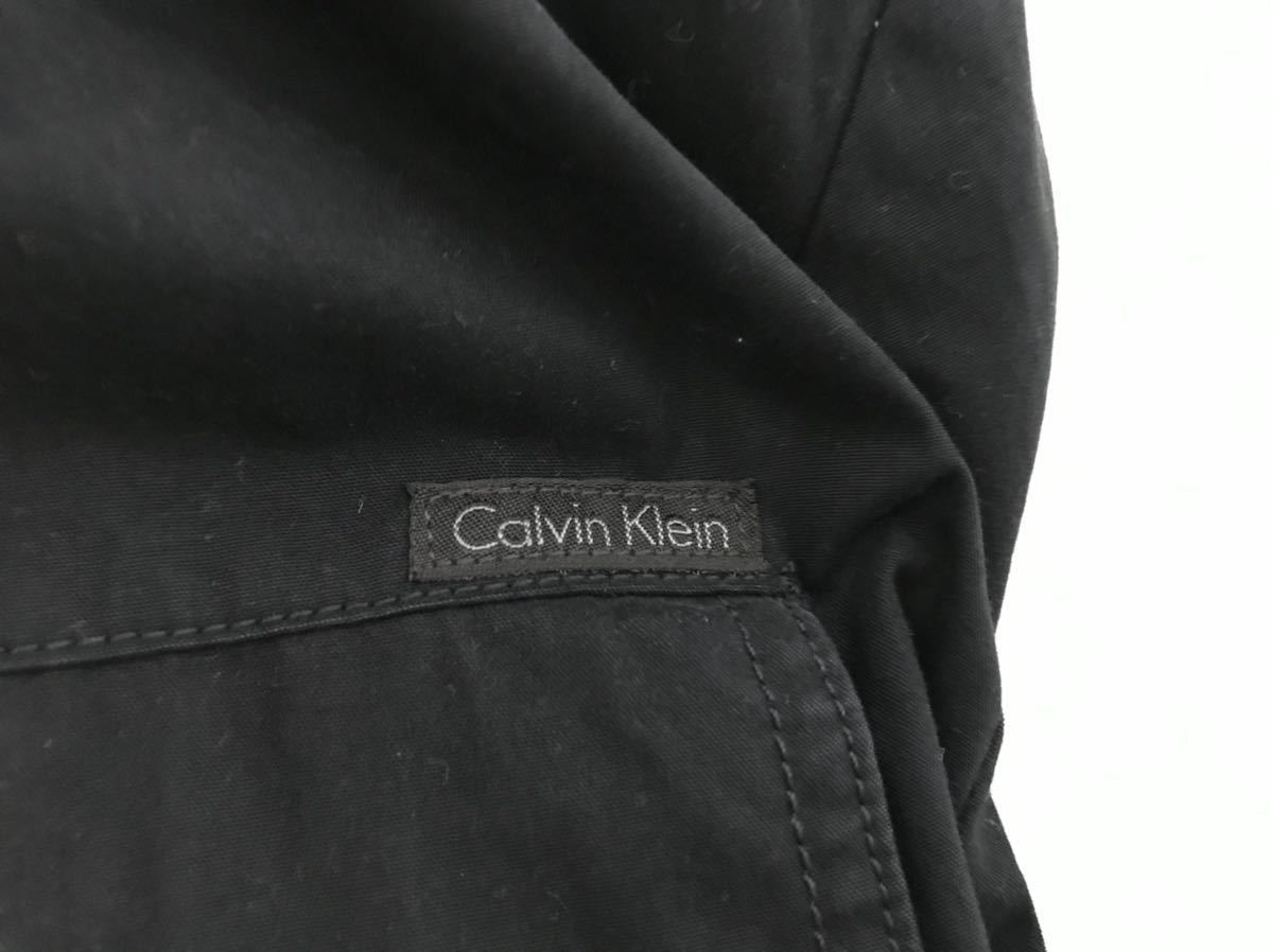 美品本物カルバンクラインジーンズCalvinKleinコットンナイロンジャケット旅行トラベルビジネススーツメンズ黒ブラックアメカジM_画像4