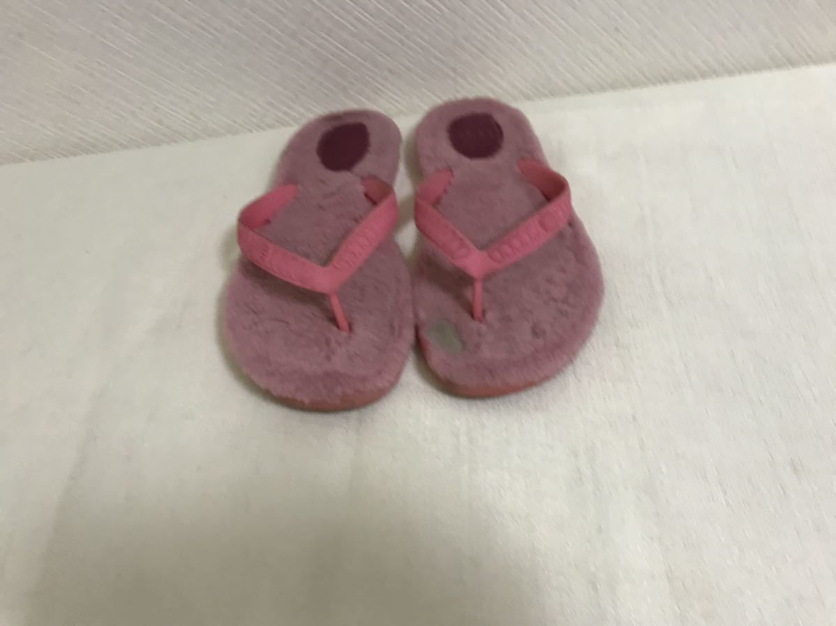 本物アグUGGムートンファービーチサンダルビジネストラベルレディース靴シューズ旅行ピンク24cm