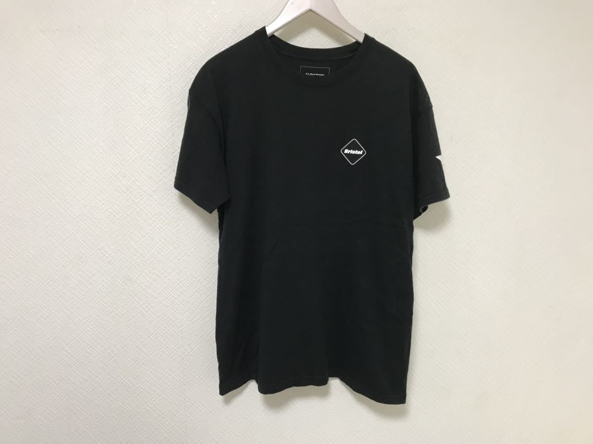 本物ソフエフシーレアルブリストルSOPH F.C.Real Bristolロゴワッペンコットン半袖Tシャツ旅行トラベルメンズSストリート黒F.C.R.B._画像1