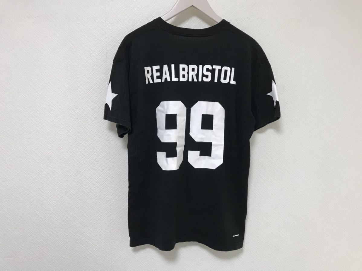 本物ソフエフシーレアルブリストルSOPH F.C.Real Bristolロゴワッペンコットン半袖Tシャツ旅行トラベルメンズSストリート黒F.C.R.B._画像3