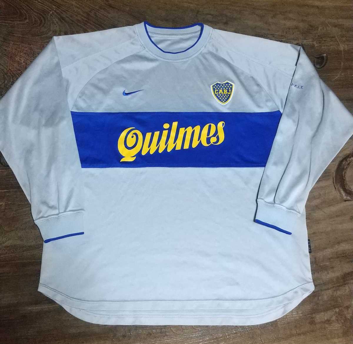 [値下げ交渉] 99-00 ボカジュニアーズ 3rd/サード 長袖 NIKE 検)1999 2000 CABJ BOCA JUNIORS L/S COPA TOYOTA CUP リケルメ トヨタカップ_画像2