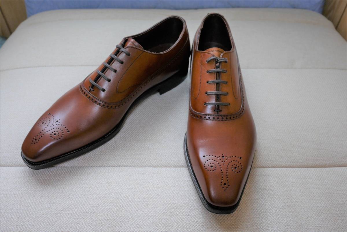 新品】ソフィス&ソリッド ブラウンカーフ 靴 7.5 トレーディングポスト