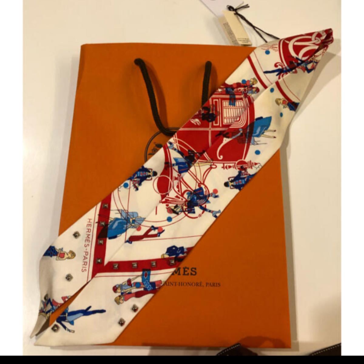 エルメス HERMES ツイリー パリジェンヌ スタッズ付 新品 レア