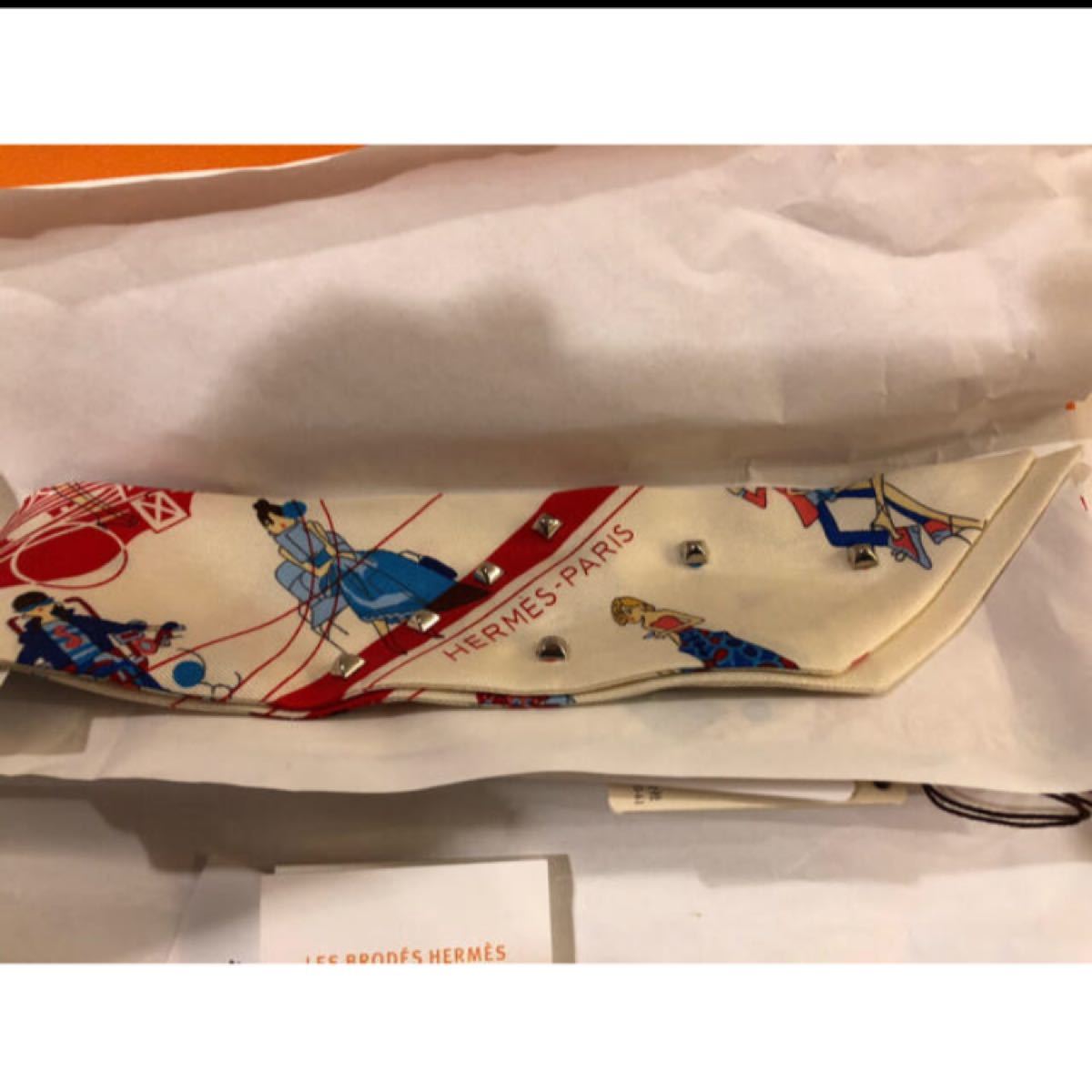 エルメス HERMES ツイリー パリジェンヌ スタッズ付 新品 レア