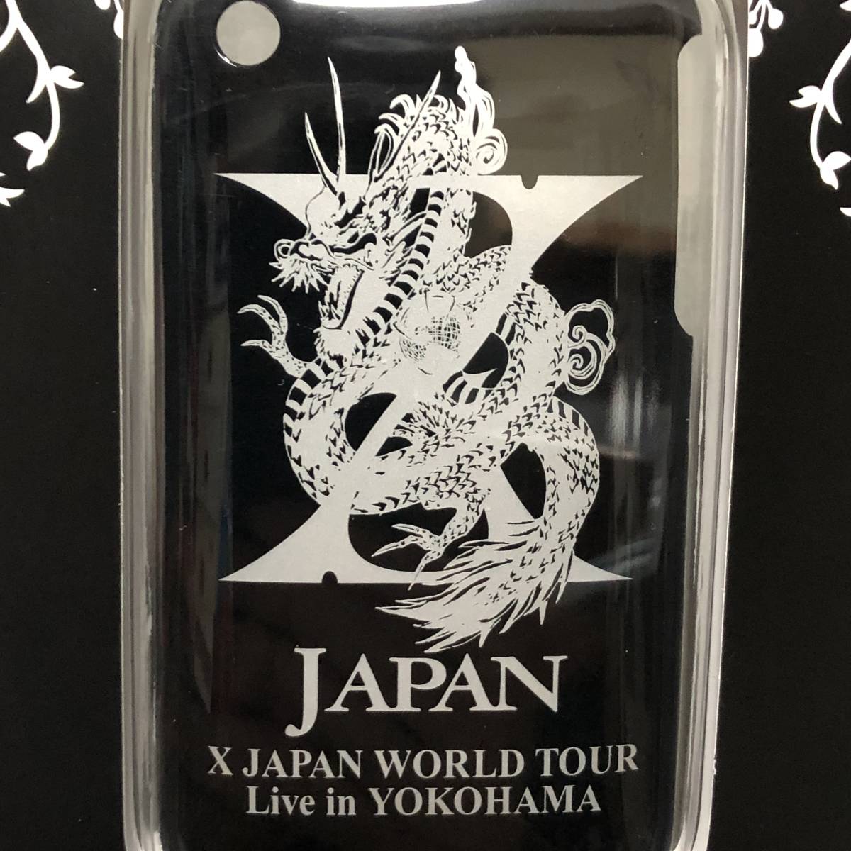 X JAPAN　iPhone ケース　黒　未開封　(iPhone 3GS/3G用)　★★★送料込み★★★　超レア　X JAPAN WORLD TOUR Live in YOKOHAMA_画像3