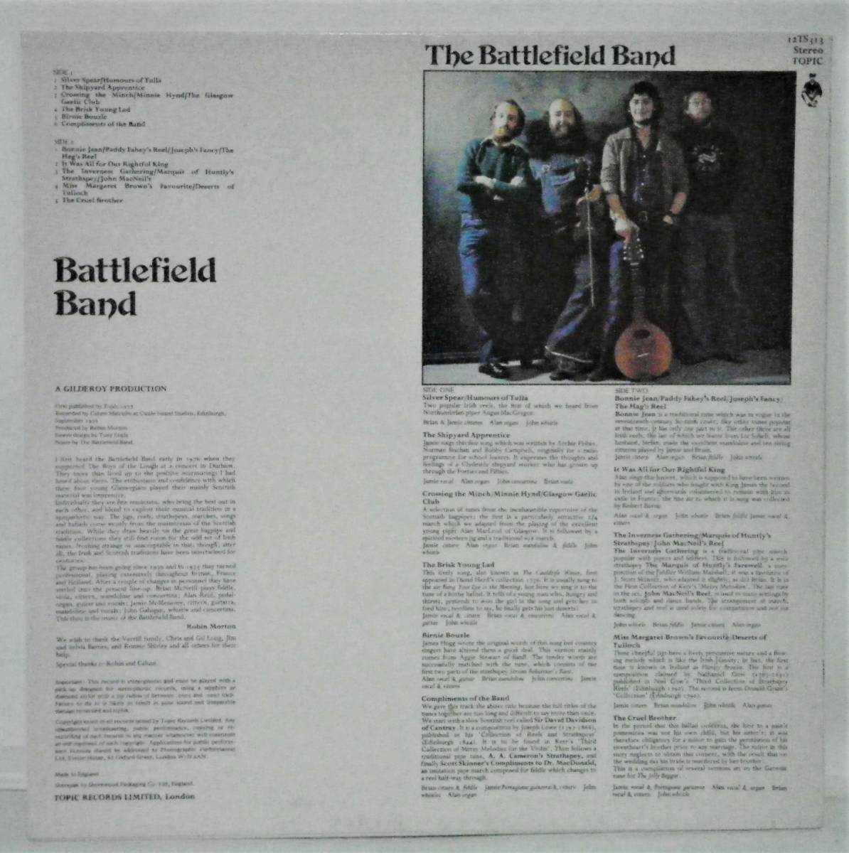 **8/LP[10410]- BATTLEFIELD BAND BattleField * band * ST/ labyrinth / Scotland 