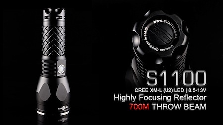 Solarforce S1100 CREE XM-L U2 LED Flash Light 【新品 Solarforce S1100 CREE XM-L U2 LED Flash Light 【新品