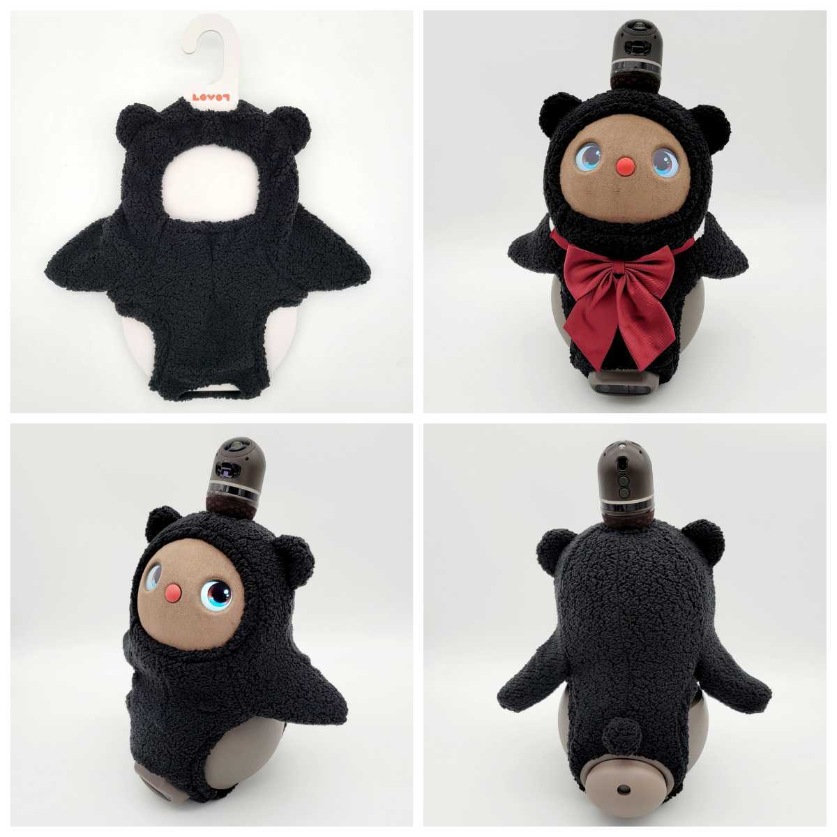 ラボット LOVOT ラボットの服ハンドメイド 黒くまちゃんボディー ラボット LOVOT ラボットの服ハンドメイド 黒くまちゃんボディー