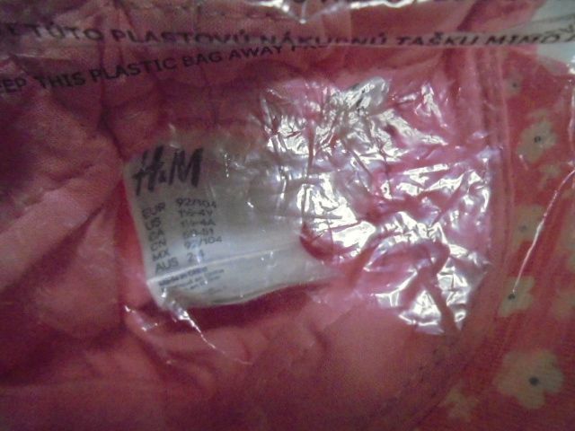  новый товар H&M H and M хлопок Blend колпак розовый / цветочный 90/105