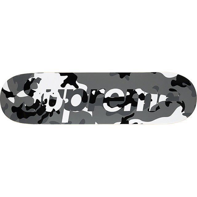 送料無料 Supreme Snow Camo Logo Skateboard deck white シュプリーム スノーカモ スケートボード スケボーデッキ 迷彩 白 20aw 20fw 新品_画像2