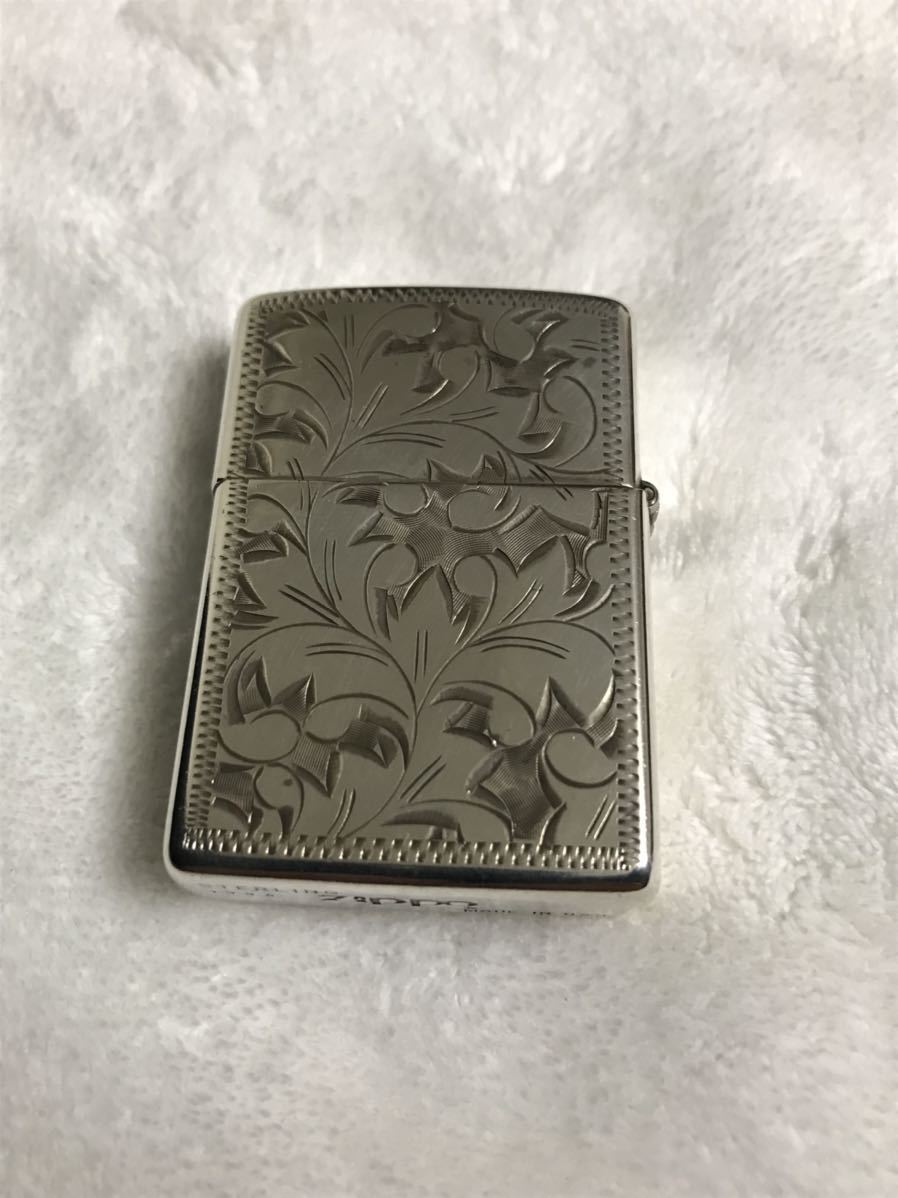 ZIPPO ジッポ ジッポライター STERLING SILVER スターリングシルバー スターリング ジッポー 1994年製　中古品　彫加工　彫細工_画像3