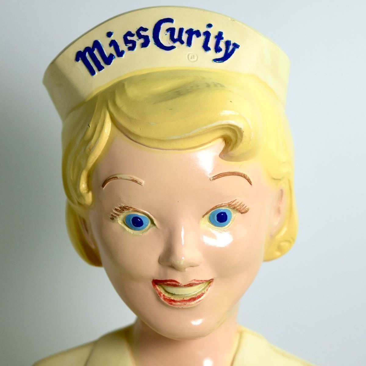 レア Miss Curity ミスキュリティ 48cm ストアディスプレイ 医療 フィギュア アドバタイジング キャラクター 企業物 ビンテージ 50s
