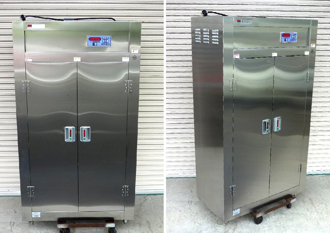 日本調理器:熱風式 食器消毒保管庫 ISC-S10C-E 2006製 3φ/200V/5.0KW