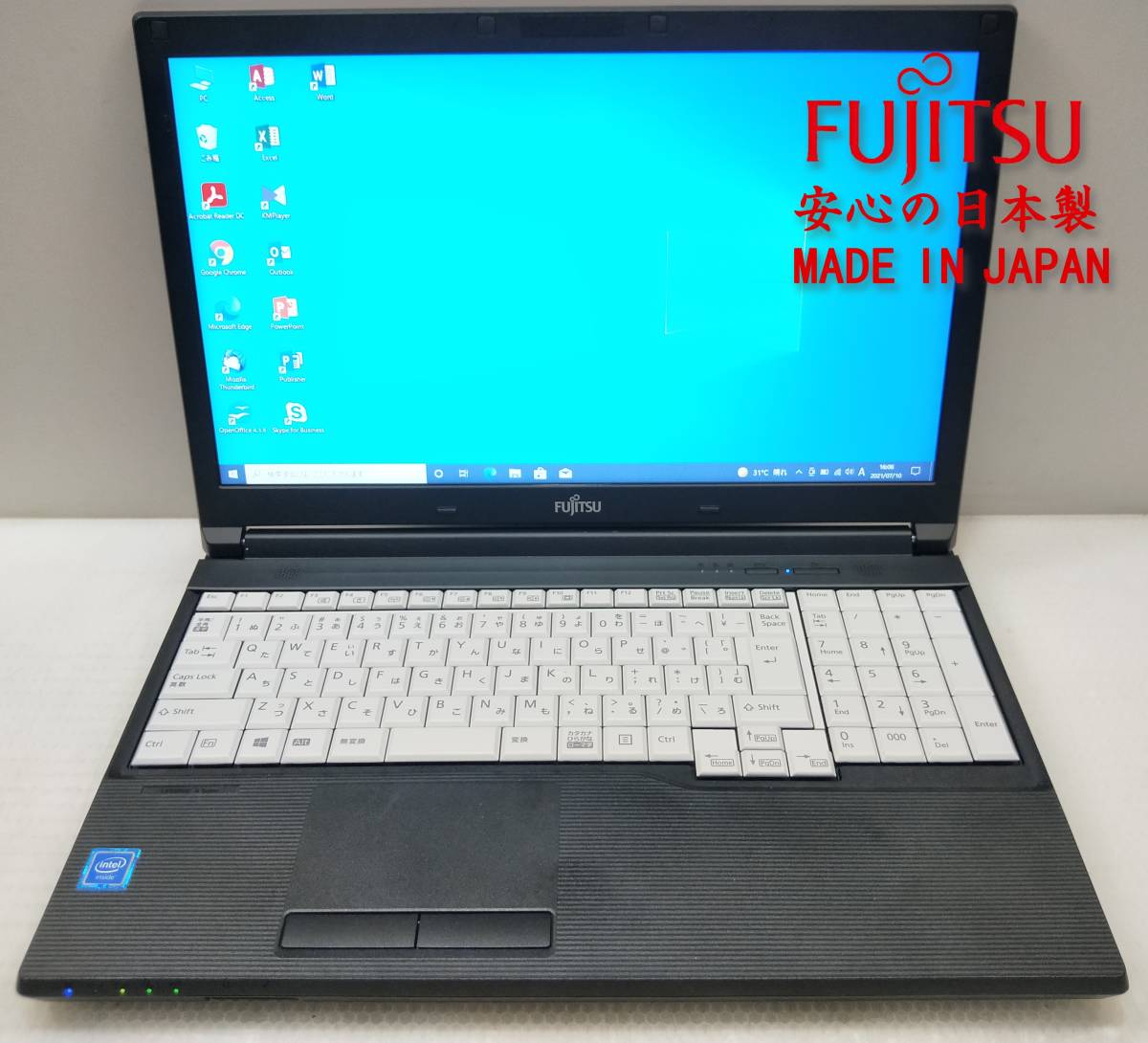 □Fujitsu A576/PX Celeron 3855U 1.60GHz x2/4GB□HDD:500GB 15.6