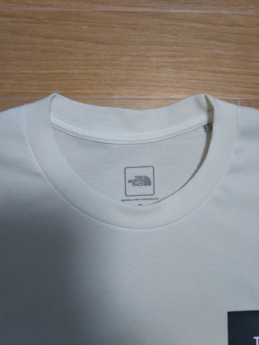 ノースフェイスTシャツ、半袖スクエアBoxロゴTシャツ【メンズMサイズ】