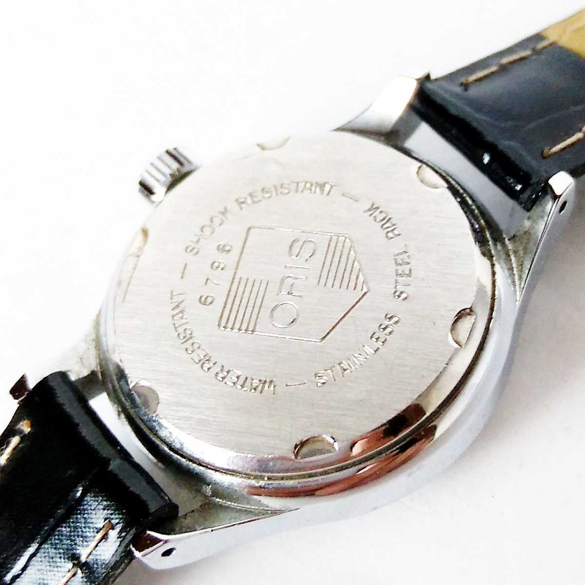 動作品 ORIS オリス ポインターデイト SWISS MADE スイス製腕時計 手巻き式 レディース腕時計 稼働品 n436_画像5