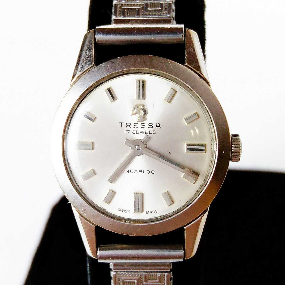  рабочий товар TRESSAtoresaSWISS MADE Швейцария производства наручные часы механический завод тип женские наручные часы работа товар o440