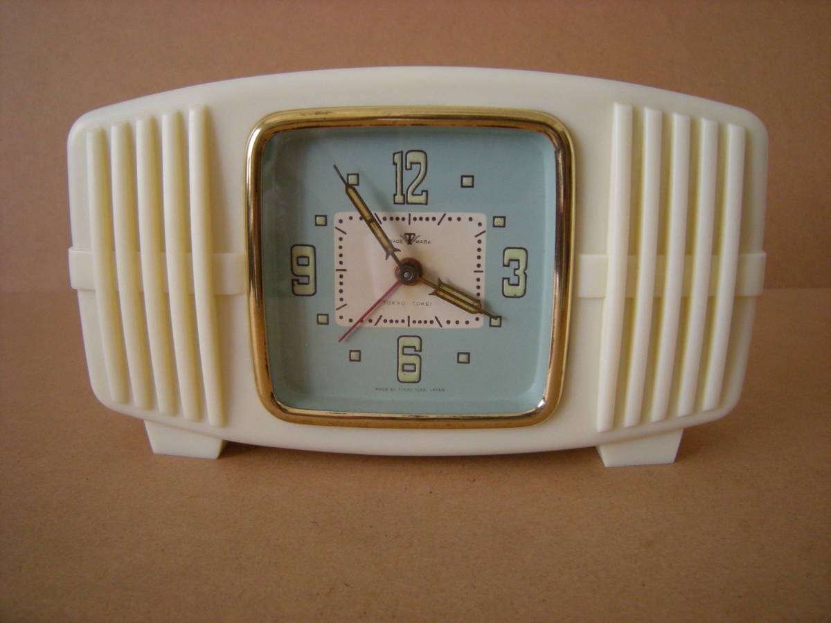昔の 硬質プラスチック 時計 綺麗 レトロ