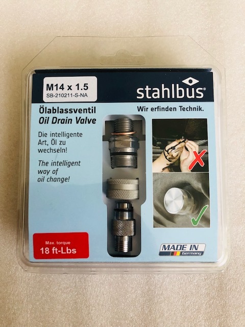 ドゥカティ用　STAHLBUS エンジンオイル簡易交換ドレインボルト　(M14x1.5)