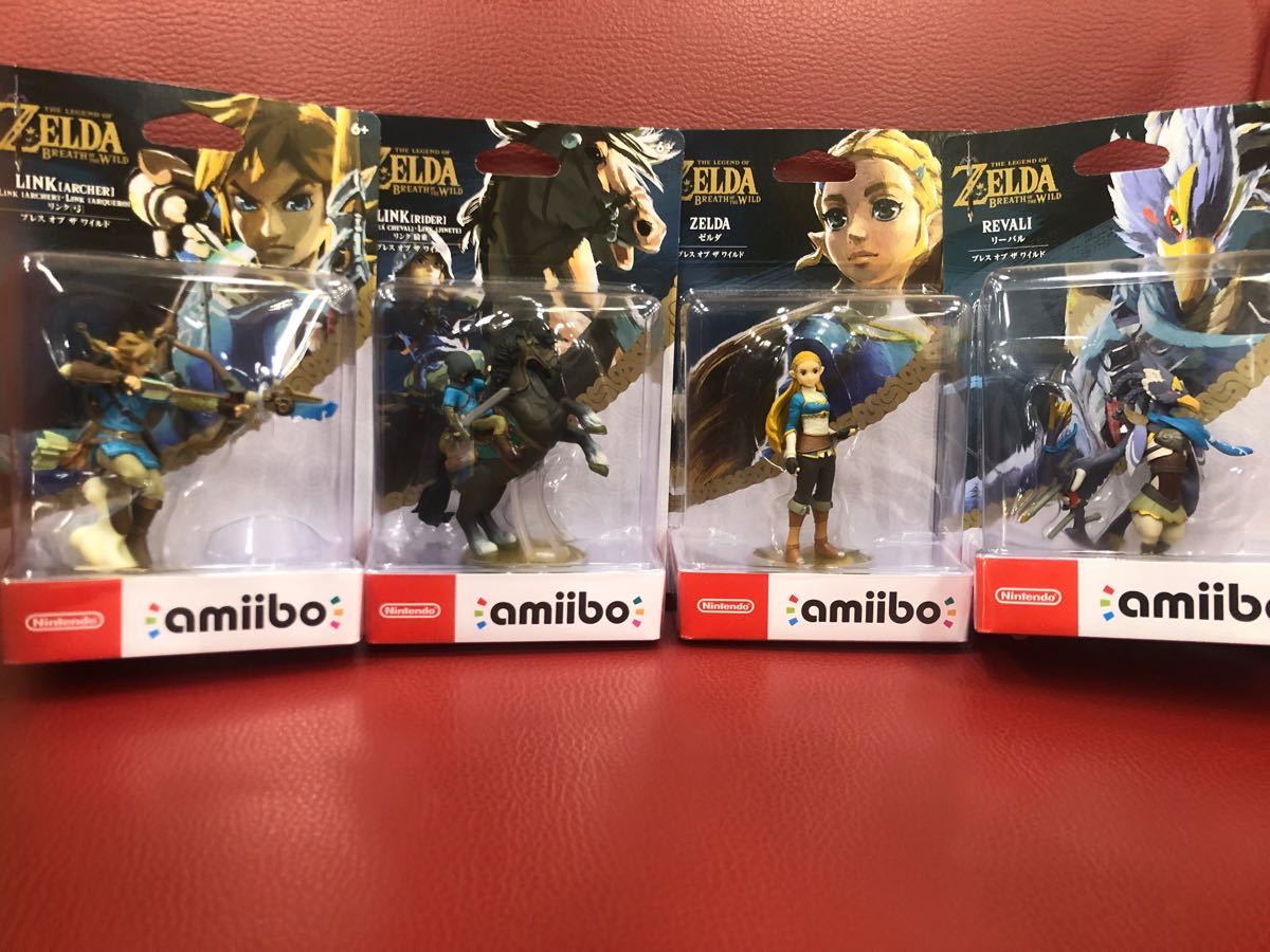 任天堂 amiibo ゼルダの伝説 ブレス オブ ザ ワイルド 4種セット アミーボ