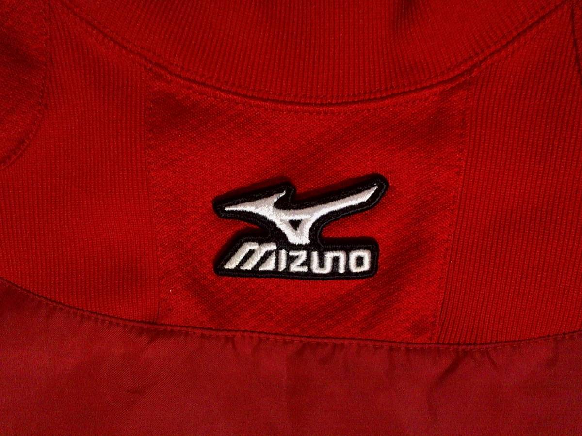 ★微難有・詳細不明★ミズノ　ベースボールプロダクツ★MIZUNO BASEBALL PRODUCTS★150サイズ モックネック プラクティス プルオーバー 赤_画像5