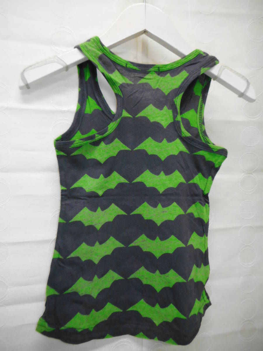 子供服　ランニングTシャツ　ピンク×グレイ/グリーン×ブラック　9(110)サイズ　2枚　お揃い　在庫品