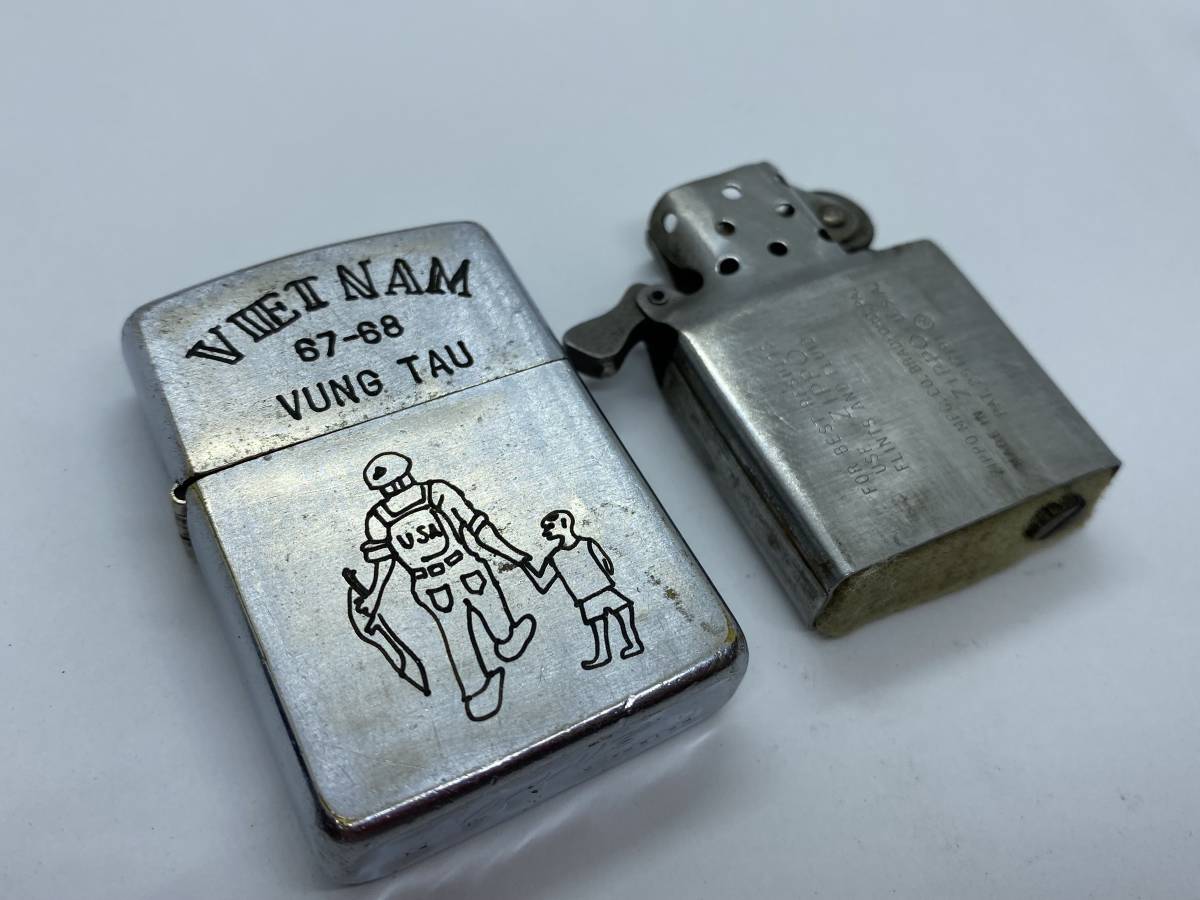 人気柄】 本物 1967年製 zippo VIET NAM ベトナムジッポ ベトナム戦争