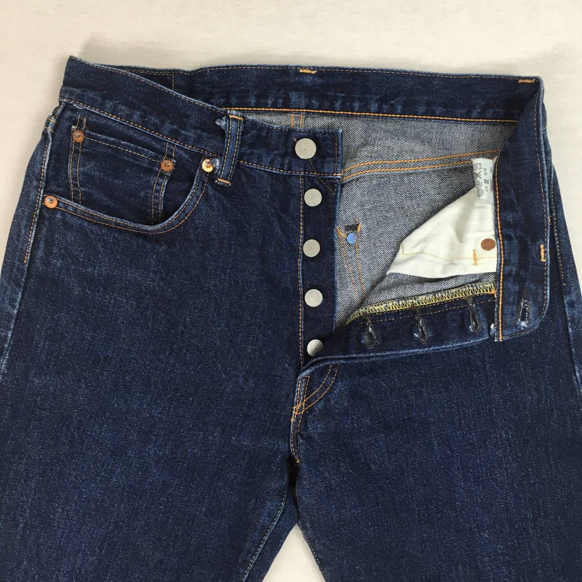 LEVI'S リーバイス VINTAGE CLOTHING LVC 501XX 55501-0017 日本製 08年 復刻 デニム ジーンズ W30 L36 セルビッチ 赤耳 隠しリベット_画像5