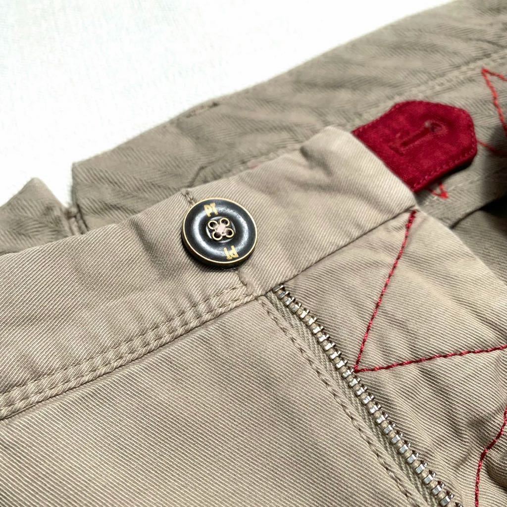 新品 PT TORINO ピーティートリノ WORN OUT ストレッチ チノ カーゴ