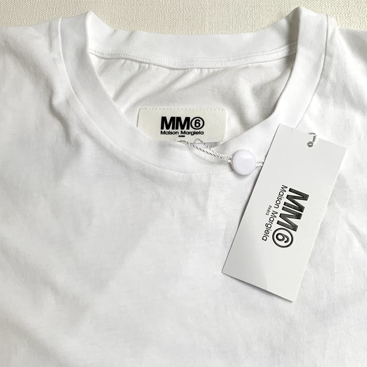 安い最新品 新品 2020SS MM6 メゾンマルジェラ ロゴ Tシャツ 白 M