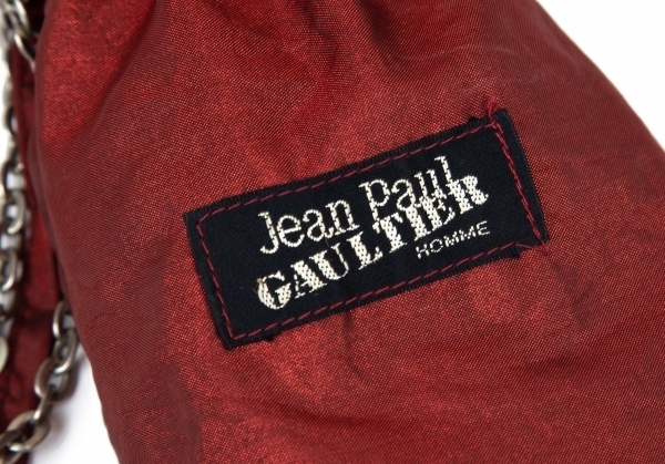 ジャンポールゴルチエ オムJean Paul GAULTIER HOMME メタルチェーンハンドル折り畳み傘 ボルドー 【メンズ】_画像10